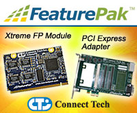 FeaturePak Embedded System Expansion Standard Module and PCI Express Adapter from Connect Tech