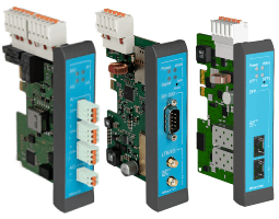 INSYS icom MRcards plug-in cards for serial, DSL, cellular, fiber, I/O, Ethernet