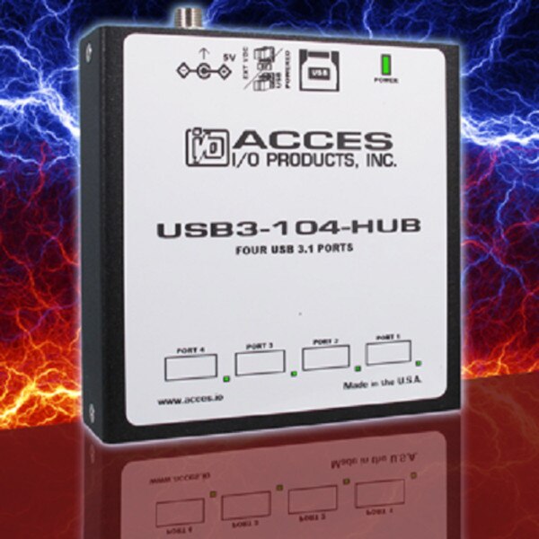ACCES I/O USB3-104-HUB front