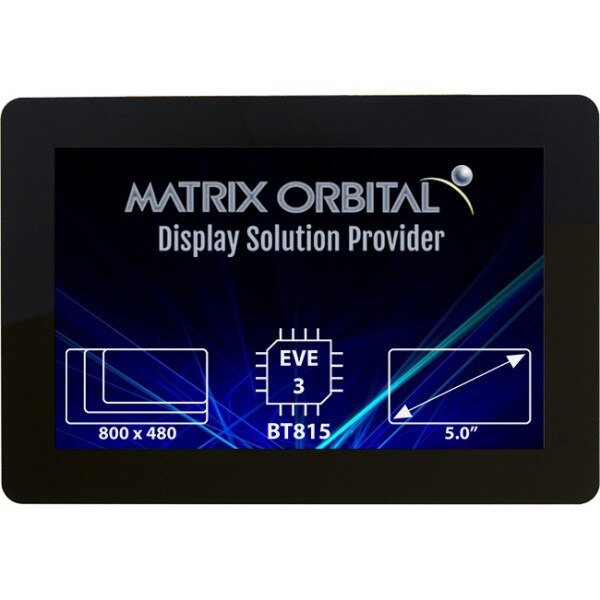 Matrix Orbital Eve3 5 0 Capacitive Touch Spi Tft Display