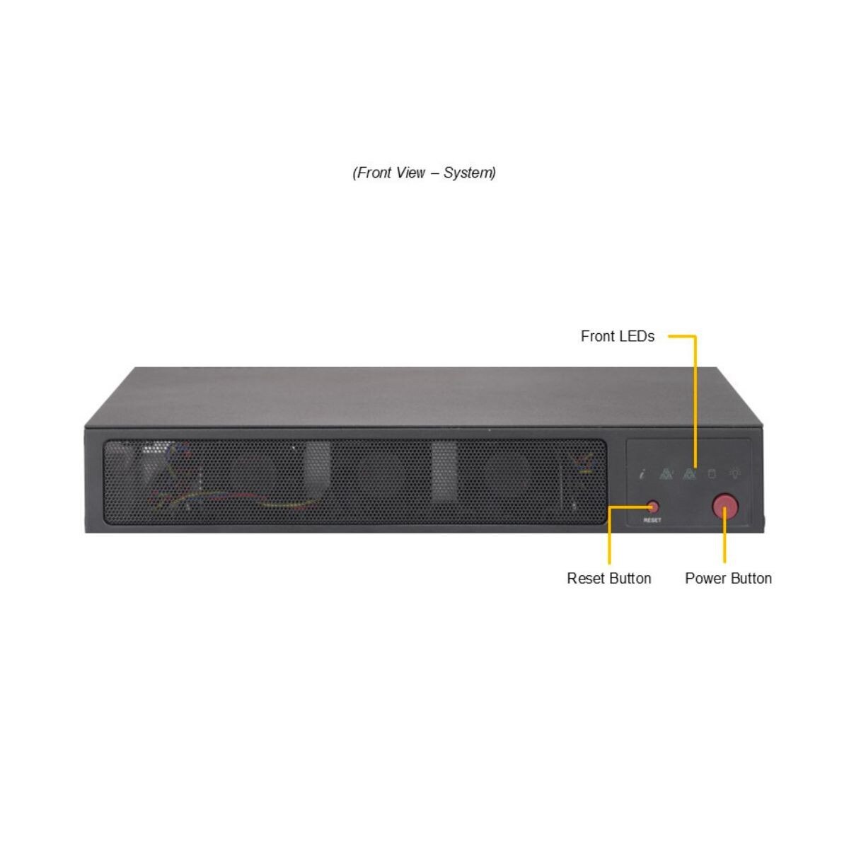 Supermicro SYS-E300-14AR-01-G2 front view