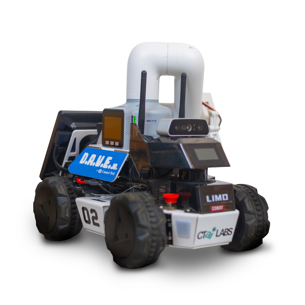 Connect Tech, NVIDIA Elite Partner, DAVE Jr, autonomous mobile robot with arm